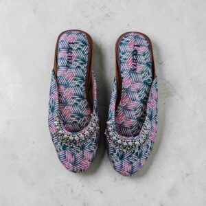 Sandals - Embellished Slingback Mules MA006