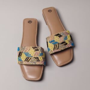 Sandals - Embellished Slider Sandals SL017