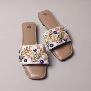 Sandals - Embellished Slider Sandals SL013